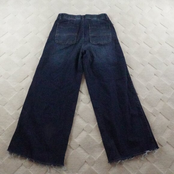 Wit & Wisdom Cropped Wide Leg Jeans Womens 8 Stretchy Blue Denim - Picture 9 of 10